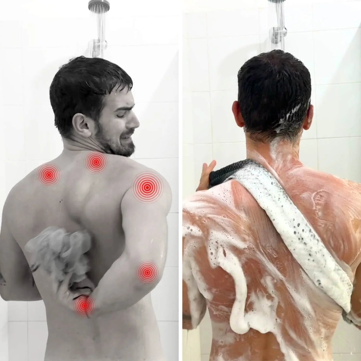 Washi Exfoliating Antibacterial Shower Towel